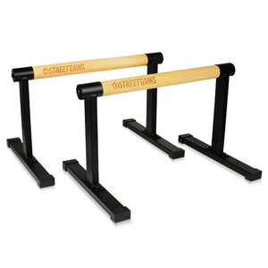 Parallettes en bois - Moyen | StreetGains®