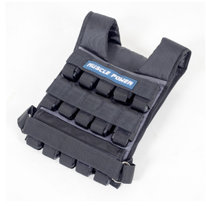 Gilet lesté 30KG Noir / Gris | Muscle Power®