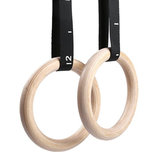 Wooden Gymnastic Rings (1.11”/28MM) | StreetGains®_