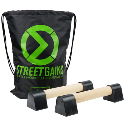 Mini parallettes en bois | StreetGains®