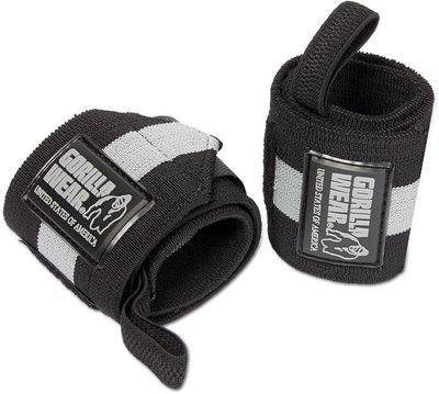 Wrist Wraps ULTRA Zwart / Grijs | Gorilla Wear® Wrist Wraps ULTRA Zwart / Grijs | Gorilla Wear®