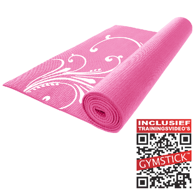 Fitness Yoga Mat Roze 4MM | Gymstick® Fitness Yoga Mat Roze 4MM | Gymstick®